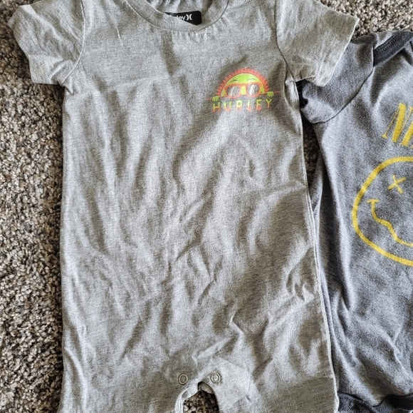 Hurley/Nirvana Set of Onesies - 12mo - Picture 4 of 7